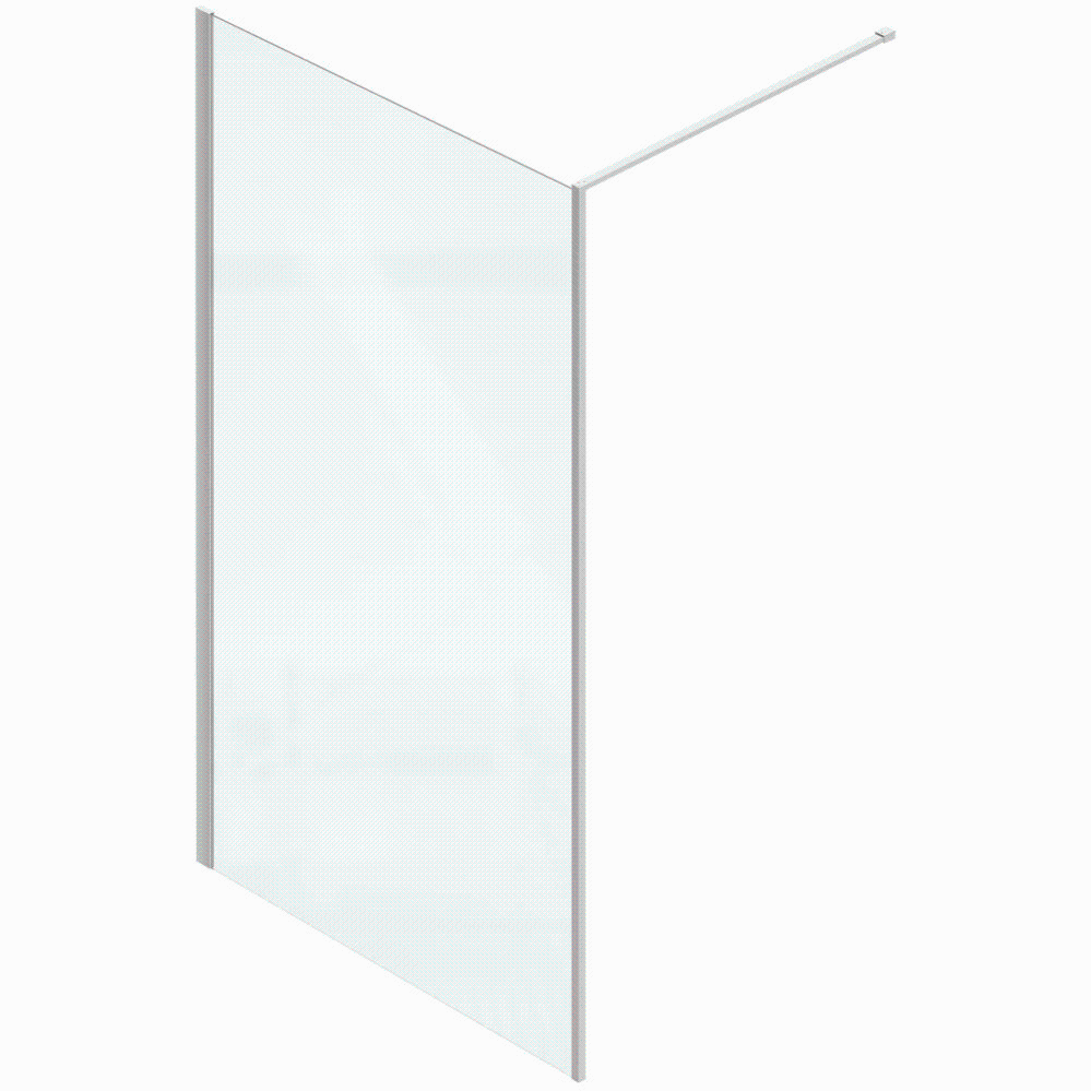 Paroi de douche à l'italienne Serenity 120 cm, Chrome Jacob Delafon