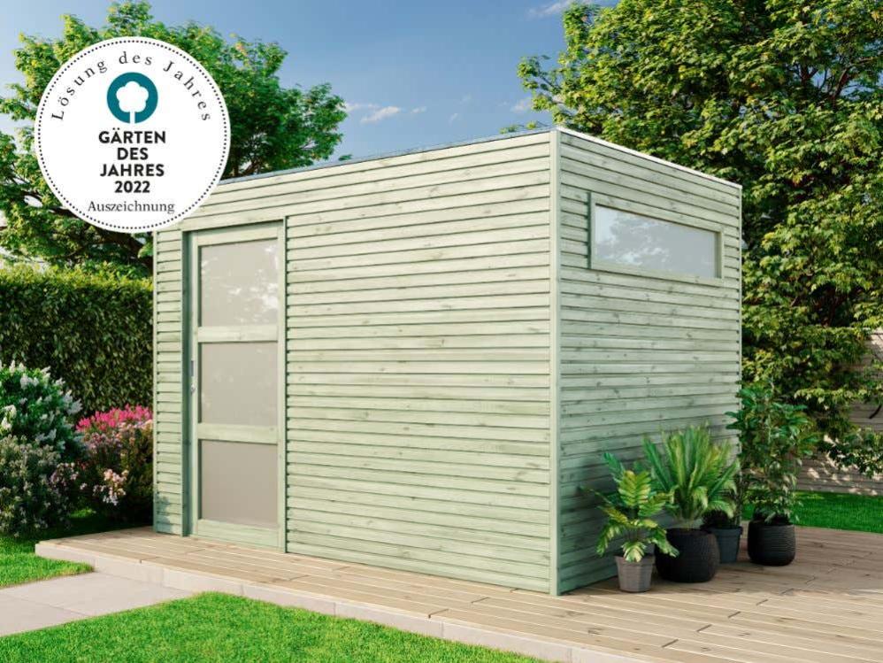 Cabane à outils QBS (en option avec toit) Alpholz, 3x2m imprégné en