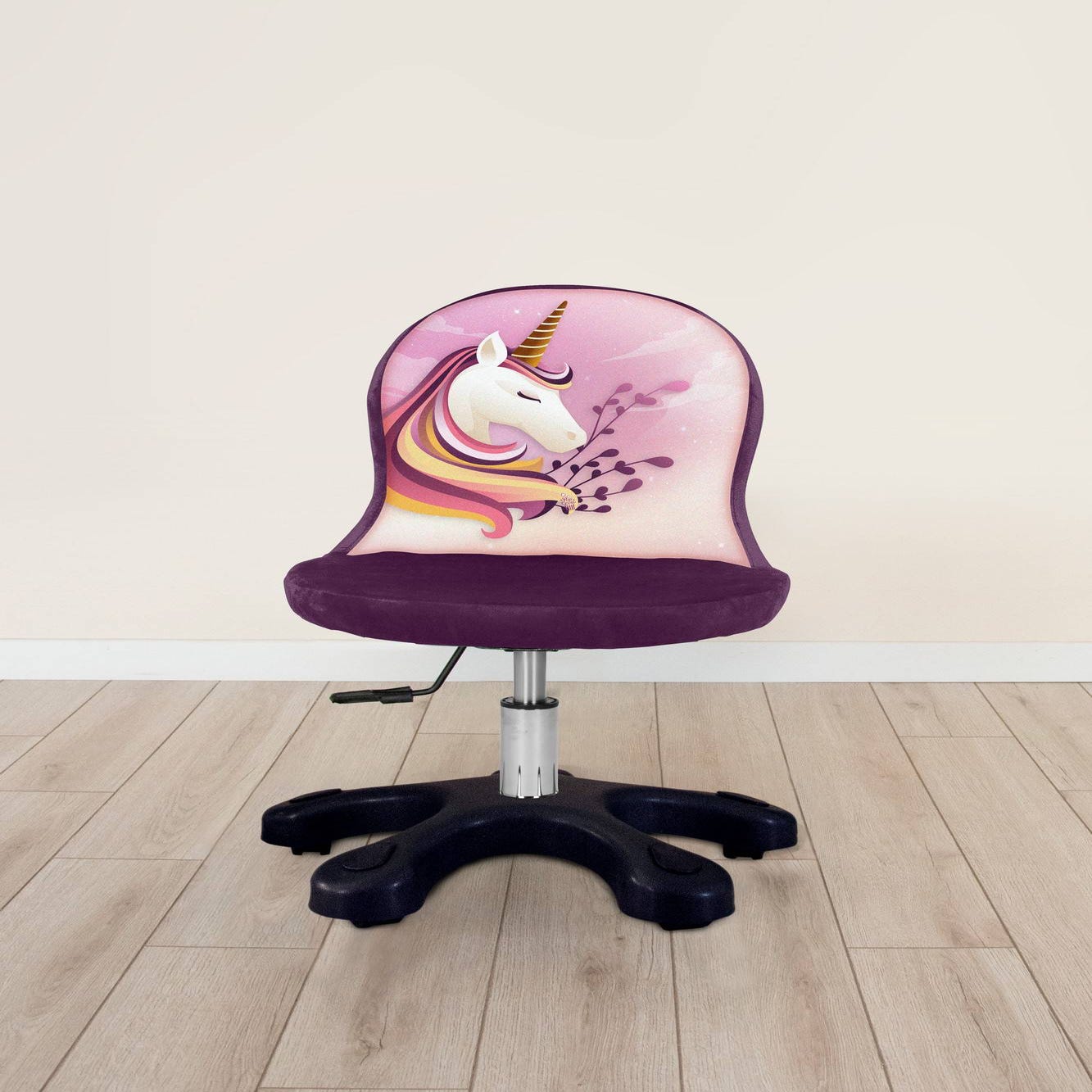 Chaise de bureau enfant Enzo Motif Licorne Multicolore