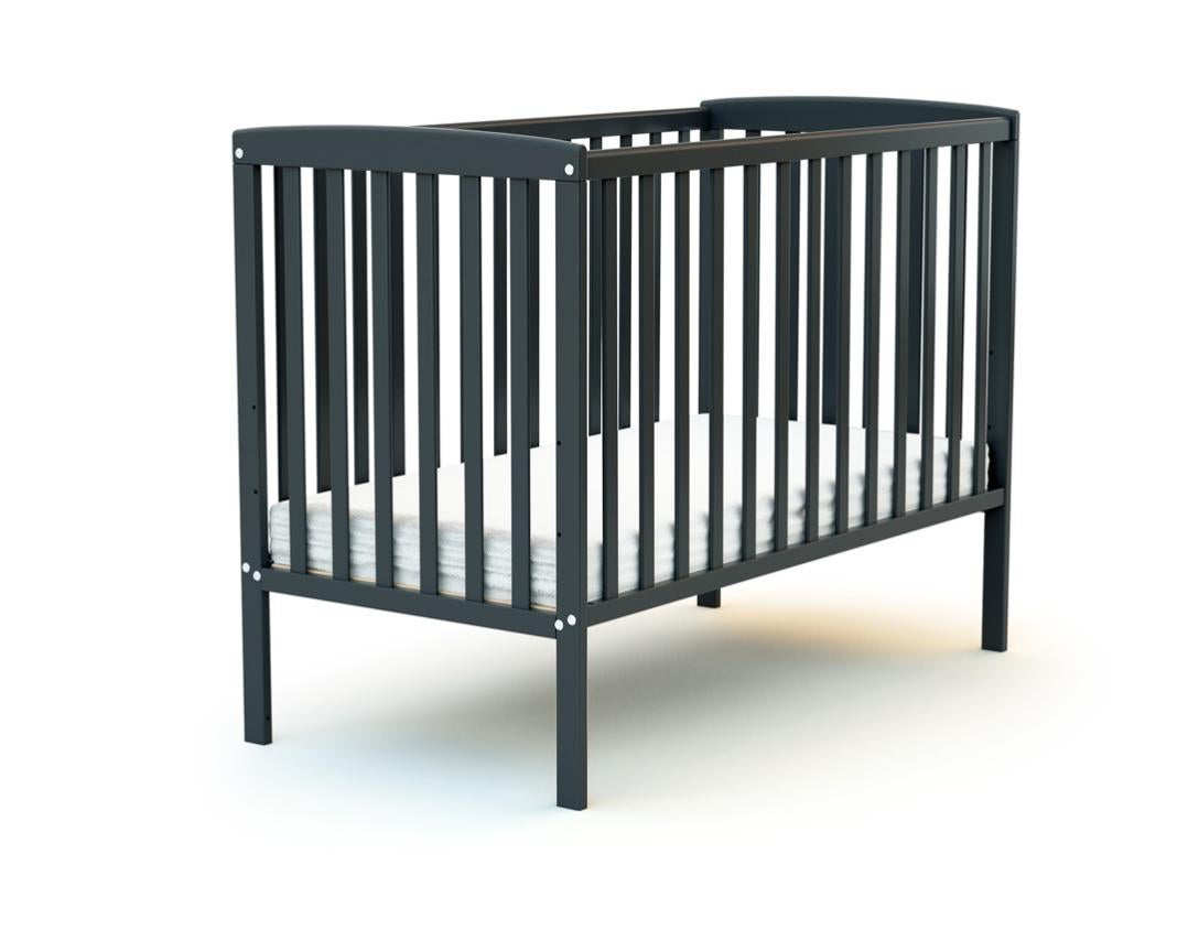 Letto per neonati 60 x 120 grigio grafite