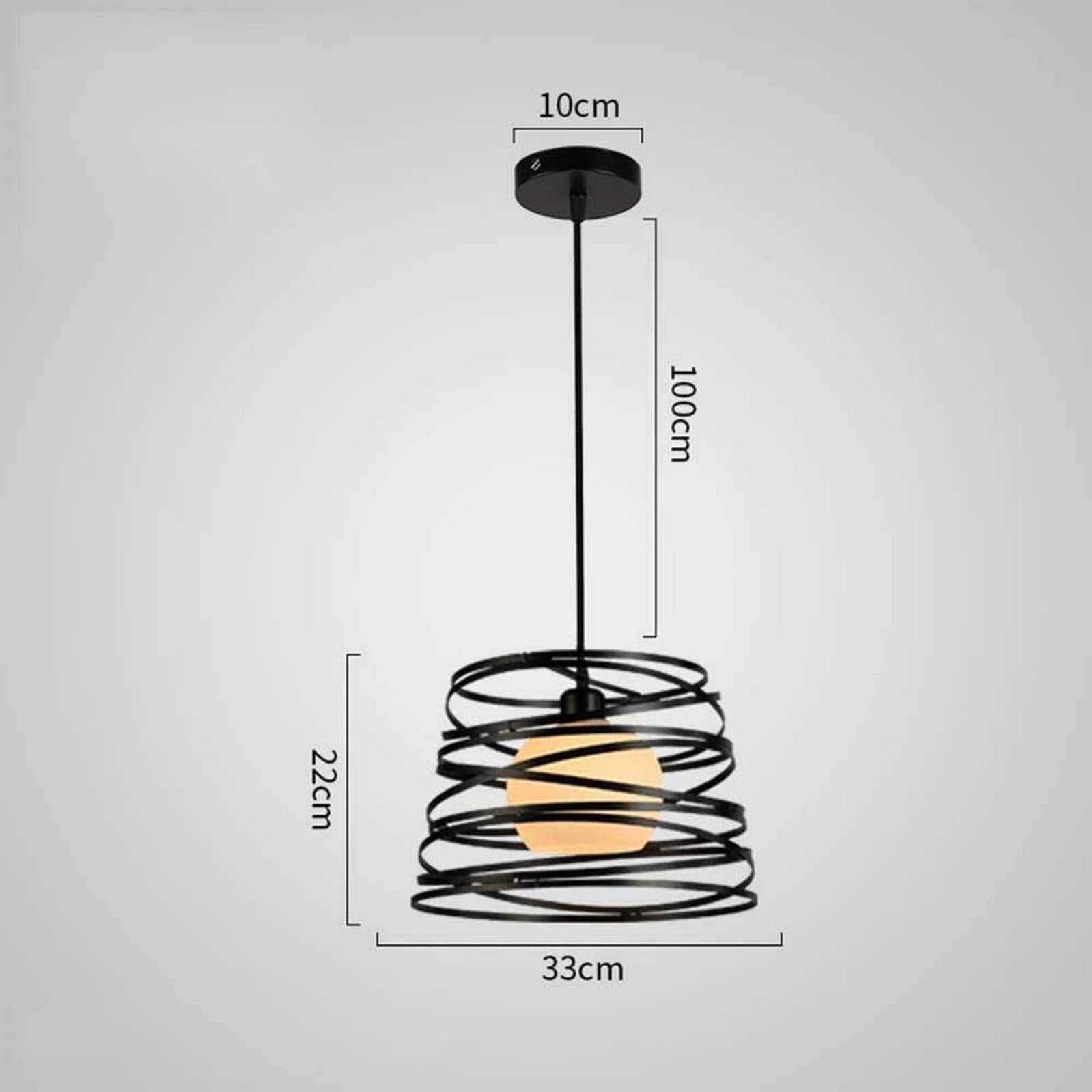 Lampadario a Sospensione Forma Bottiglia In Vetro Colore Blu Attacco