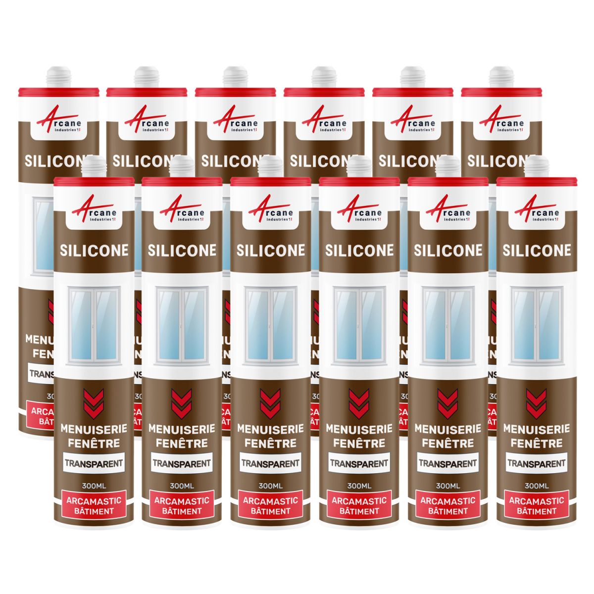 Mastic Silicone Intérieur / Extérieur Pour Fenêtres Et Menuiseries Arcamastic Batiment