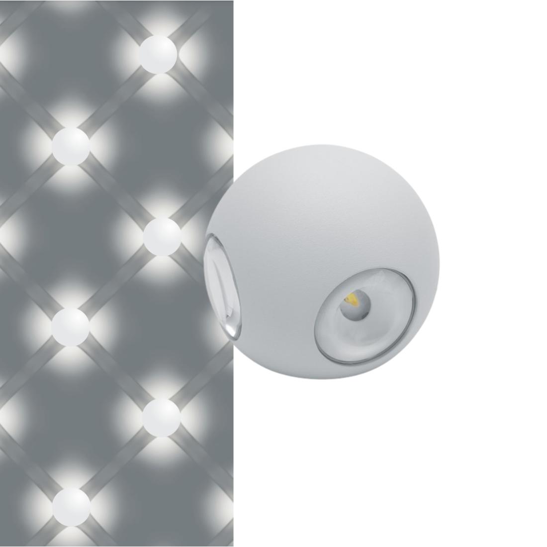 Feron aplique led de pared | 4000k, 400lm, 230v, ip54| iluminación decorativa para exteriores