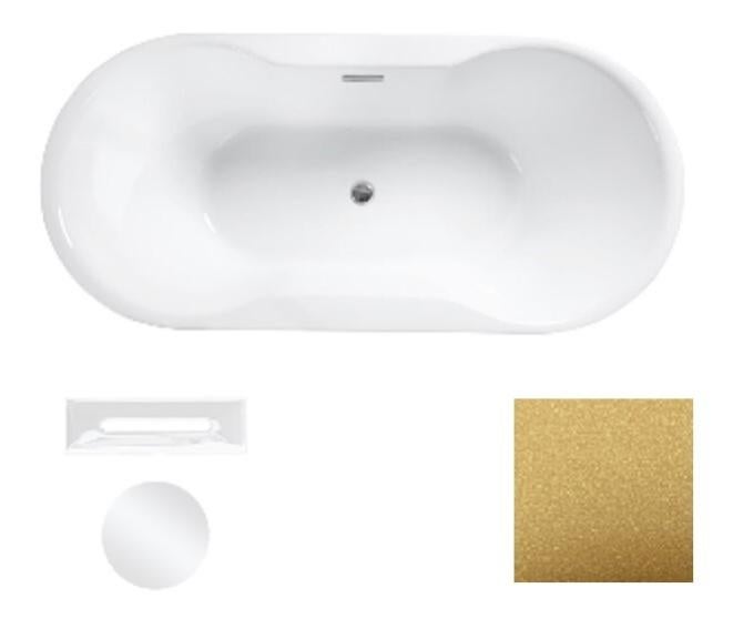 Set Di 6 Padelle Per Battitura Oro Con Colino - Diametro 38,5 Cm, In Plastica Dorata, Per Ricerca Di Pepite In Fiumi E Ruscelli (Verde) - 2
