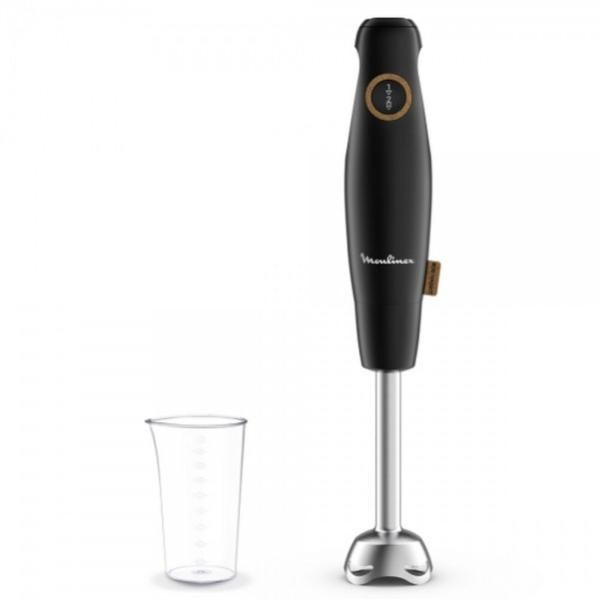 Mixeur Plongeant SENYA 600W - Pied Presse Purée Inclus - Anti-Éclaboussures - Acier Inoxydable Noir