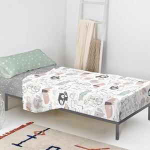 Completo lenzuoline bimbo bimba bimbi LETTINO CON SBARRE 100% COTONE Made  in italy FATINE