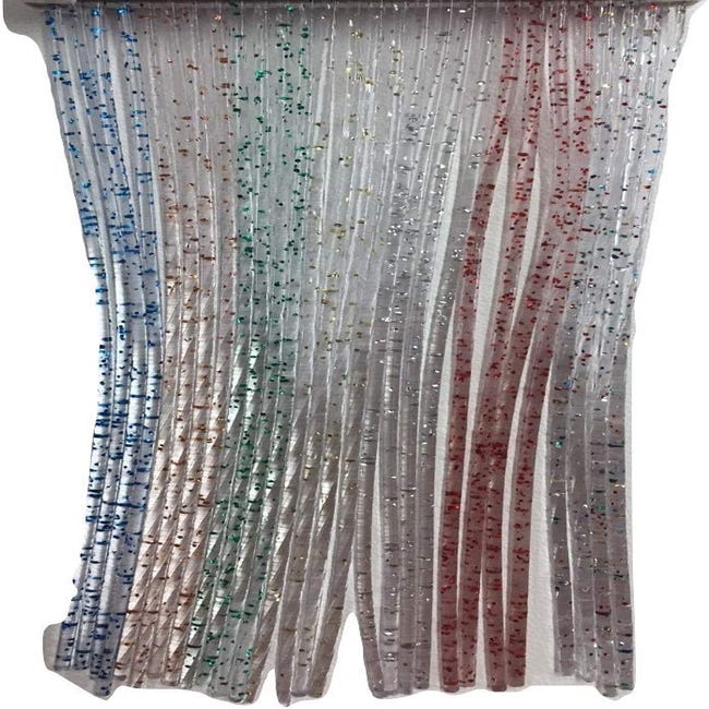 Tenda Antimosche Modello Filo in PVC, Plastica Marrone | Largh. 0,80m x  Alt. 2m | Protezione Insetti, Porta, Esterno, Interno