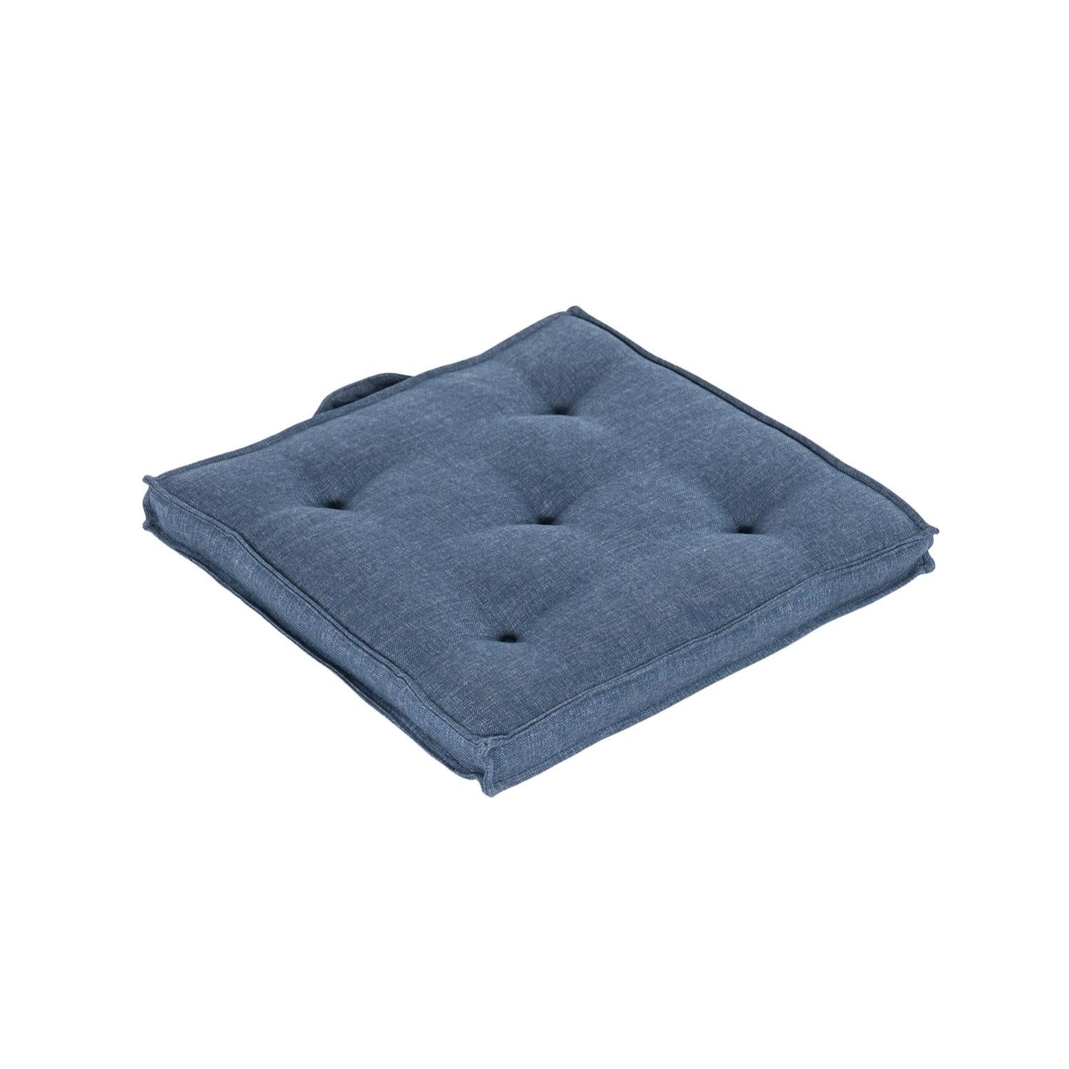 Cojín para sillas de jardín color azul 42x42x5 cm Leroy Merlin