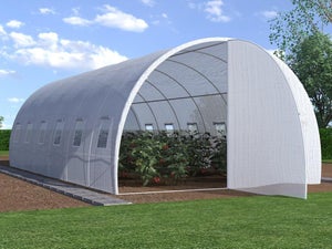 Bache pour serre de jardin tunnel GALINA de 12 m² en plastique renforcé  140g m2 - Avis et Prix