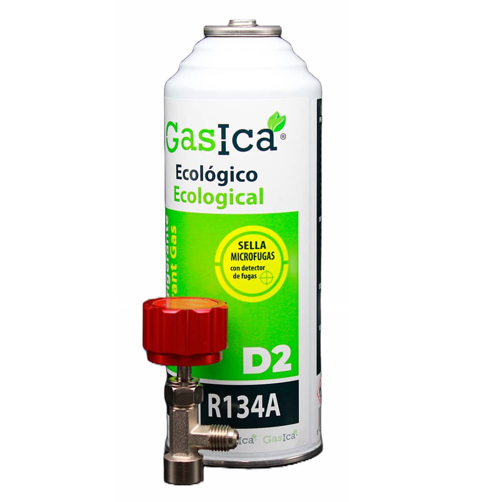 GASICAD2 (2x226gr) Gaz réfrigérant organique respectueux de l'environnement  remplaçant le R12 R134A Tuyau de réparation pour la climatisation avec et  clé de serrage : : Auto et Moto