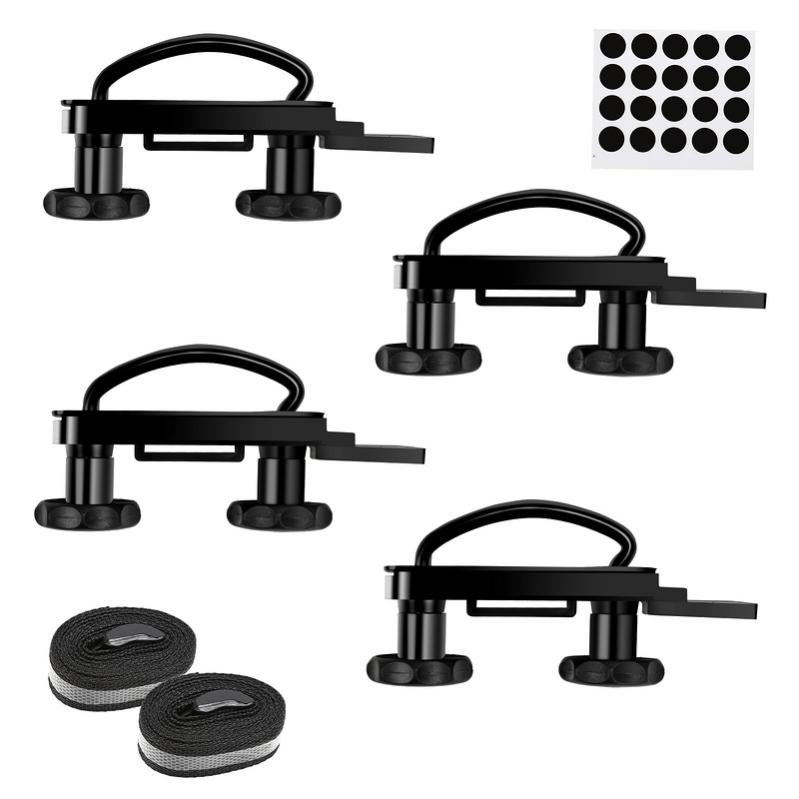 Kit De Fixation Pour Coffre De Toit - 4 Étau En U, Largeur 85 Mm - Compatible Voitures, SUV, Fourgons