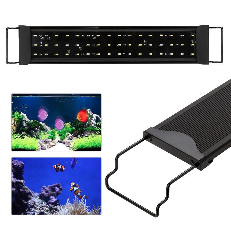 Lominie 57 W éclairage d'aquarium, 88-115 cm éclairage LED d'aquarium,  lumière de Plantes d'aquarium à Spectre Complet avec minuterie pour algues  et Poissons d'aquarium, IP67 étanche : : Animalerie