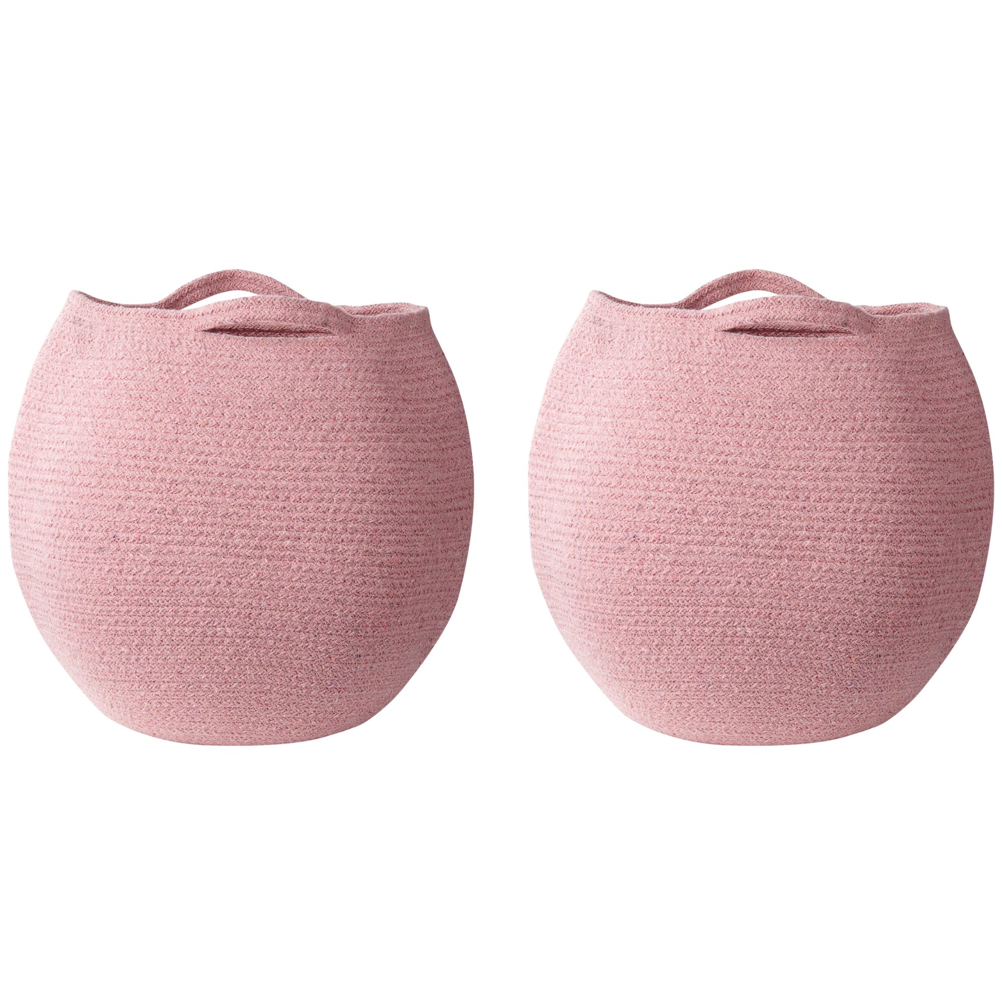 Lot De 2 Paniers Suspendus En Lin Et Coton - Organisateur Mural Pliable - Pour Salle De Bain, Chambre, Cuisine
