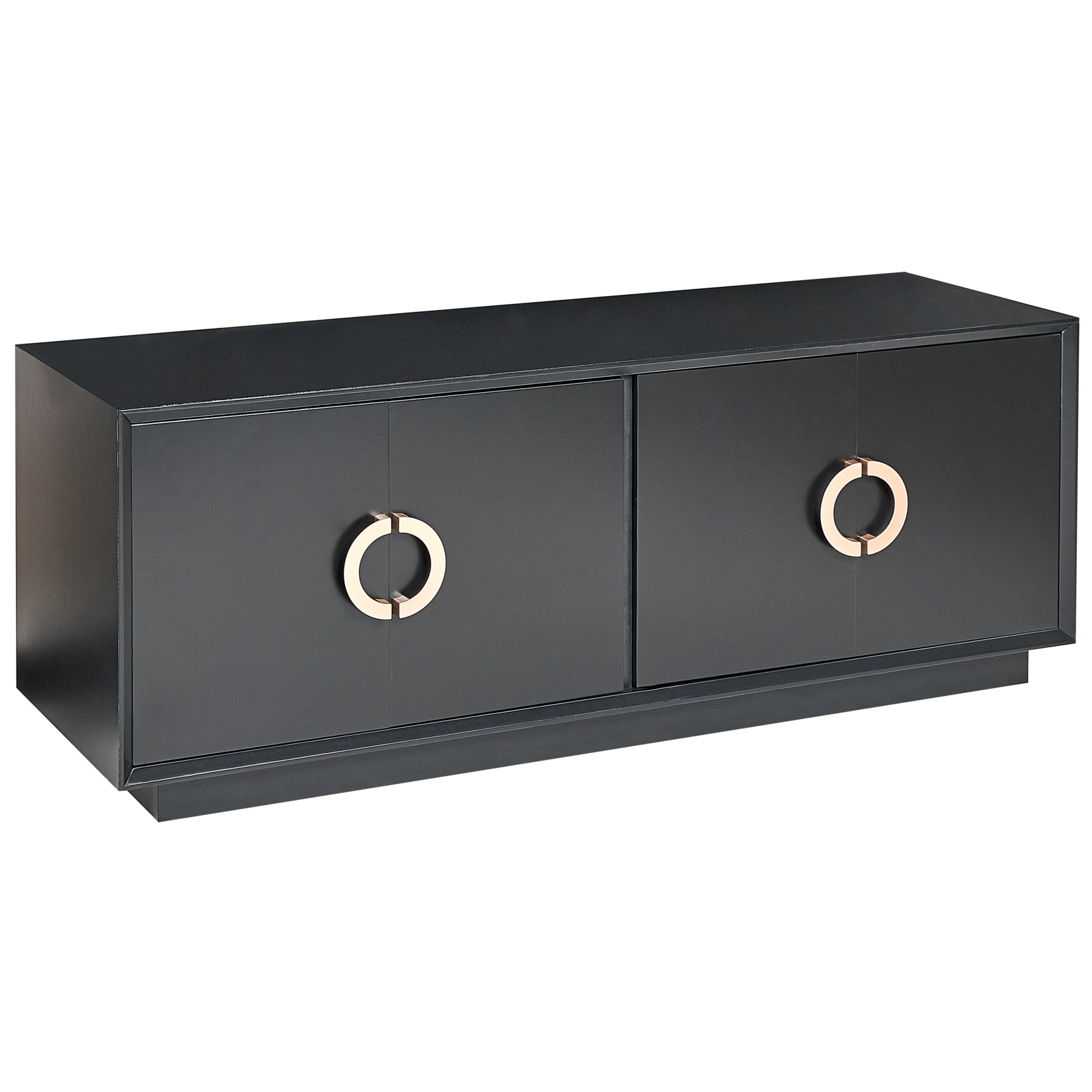 Credenza nero e oro 120 x 39 cm OLATE