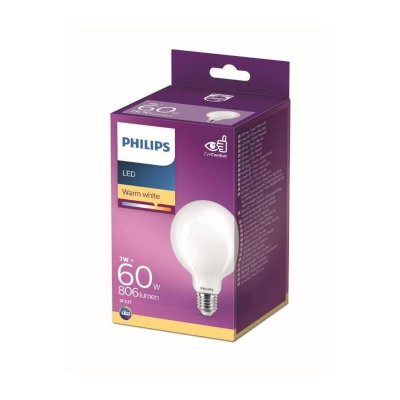 Philips ampoule LED Equivalent 60W E27 Blanc chaud non dimmable