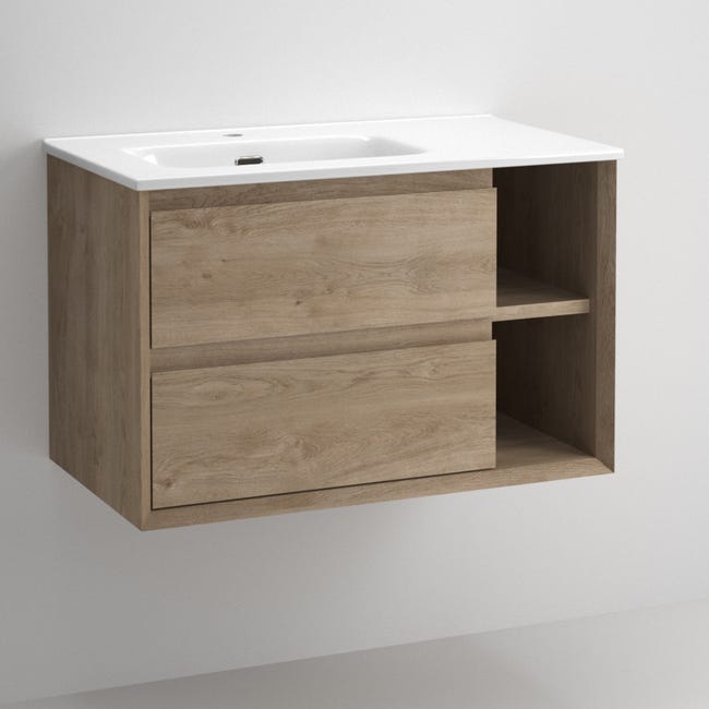 Mueble de baño suspendido Dover 80 cm de ancho Cambrian - Comprar online al  mejor precio.