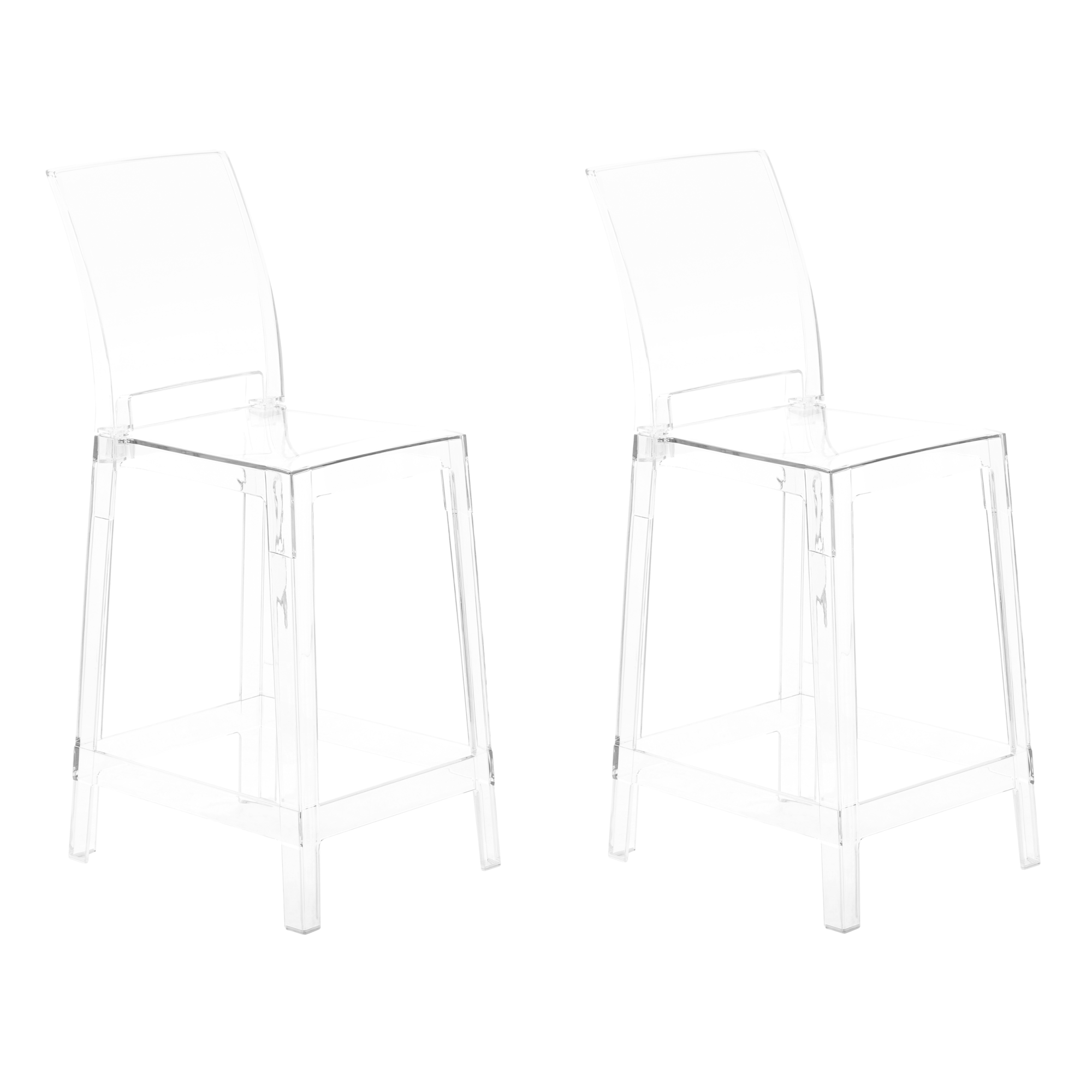 Set di 2 sgabelli da bar in tessuto nero - Leroy Merlin