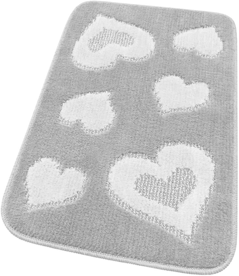 Tappeto Bagno Foglia Morbido Antiscivolo 50x110cm - Shaggy Grigio, Made In Italy - Foto 9