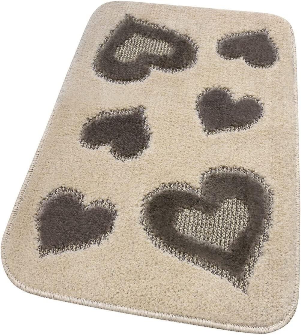 Tappeto Bagno Foglia Morbido Antiscivolo 50x110cm - Shaggy Grigio, Made In Italy - Foto 6