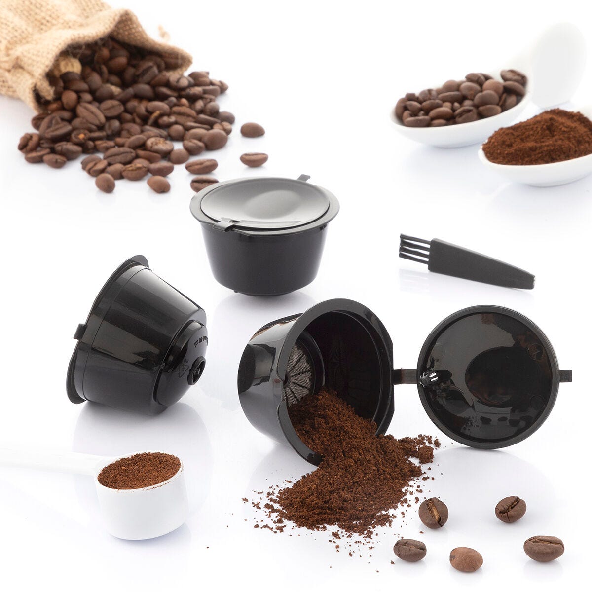 3€45 sur Capsule à café réutilisable en acier - Compatible Dolce gusto -  Accessoire de cuisine - Achat & prix