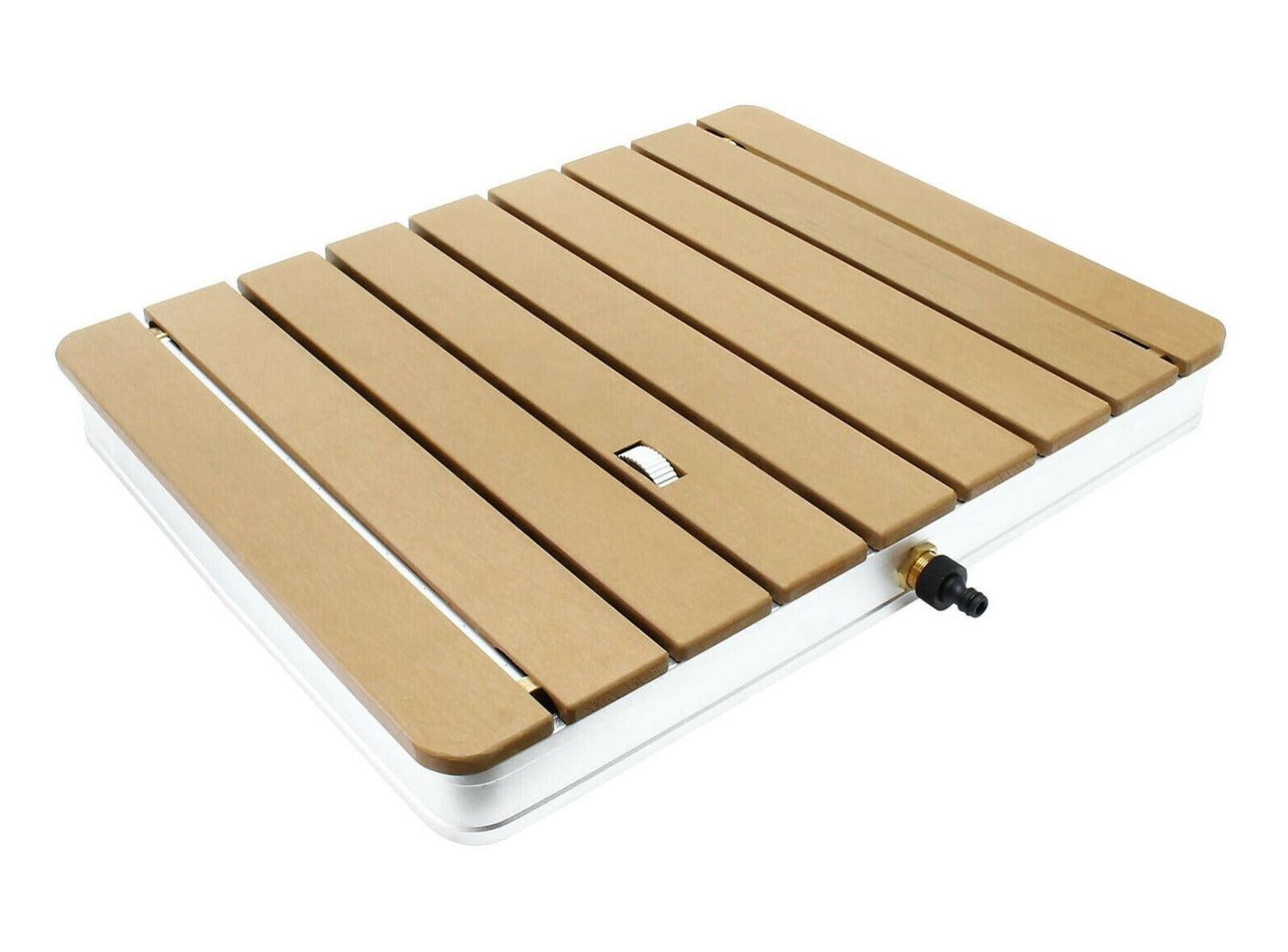 Douche de jardin design teck 70 x 55 x 8 cm douche de piscine outdoor