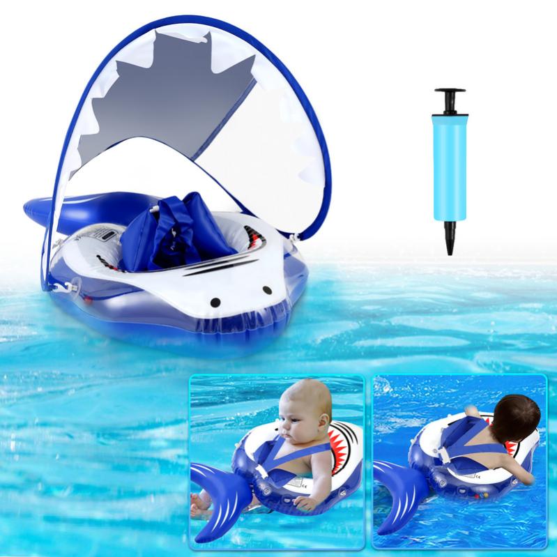 Bouée Bébé Avec Siège Intégré - Anneau De Natation Gonflable PVC Pour Enfant, Jouet Piscine Sécurisé - 3