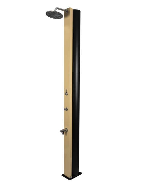 Douche de piscine solaire PULSATE 40L avec rince pieds temporisé