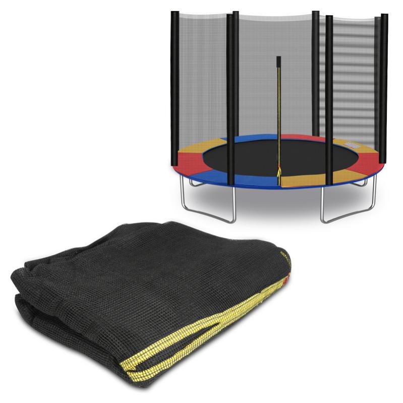 Filet De Sécurité Pour Trampoline 244 Cm - 6 Barres, Résistant UV, Hauteur 180 Cm, Avec Fermeture éclair