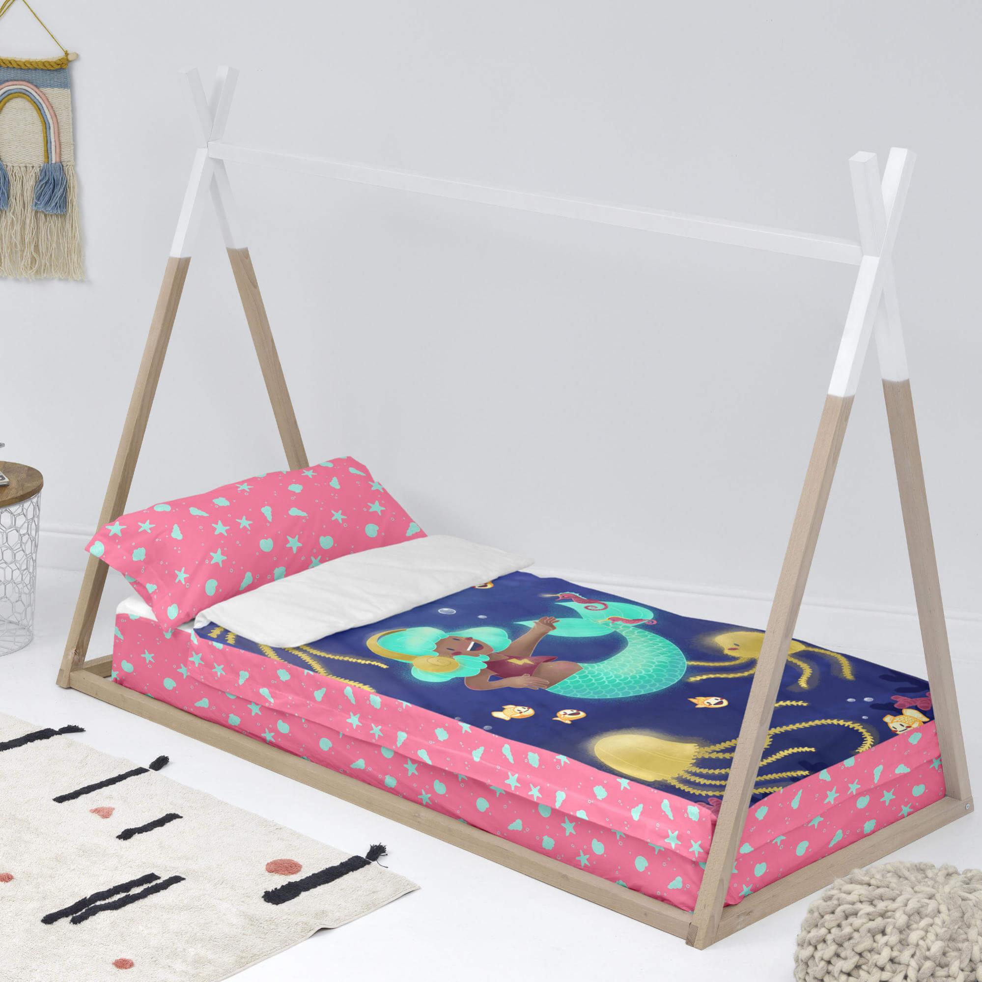 Copripiumino HACIENDO EL INDIO - Per Letto 90cm, 100% Cotone, Con Lenzuolo Inferiore Incorporato - Foto 3