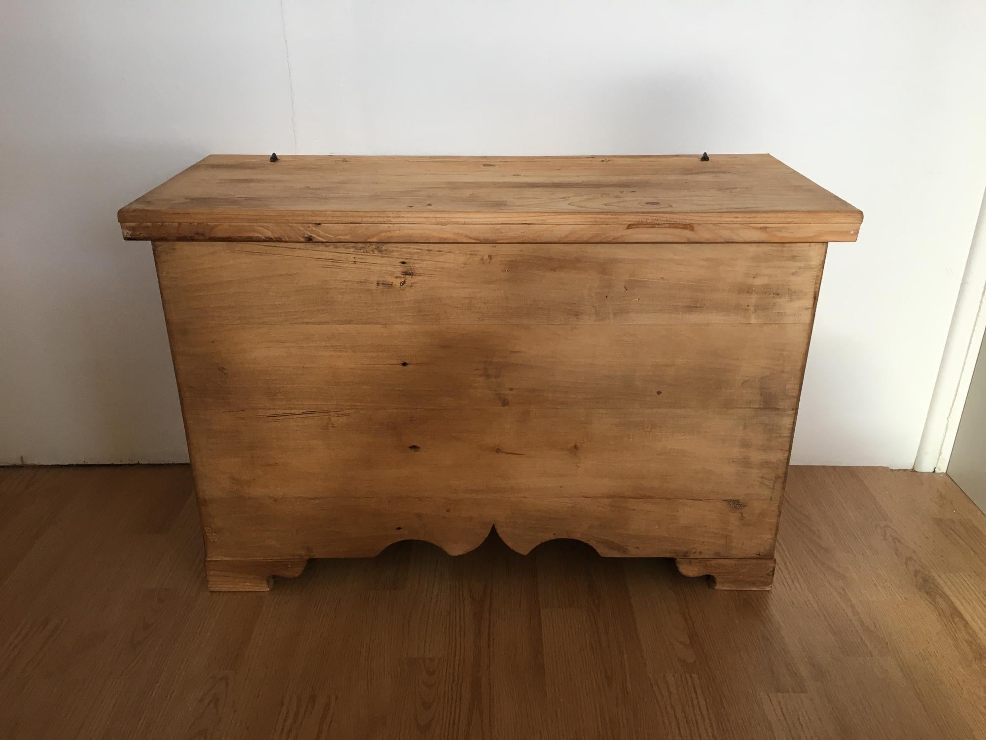 Cassapanca Baule In Legno H 60 Cm, Baule Da Interno - Foto 5