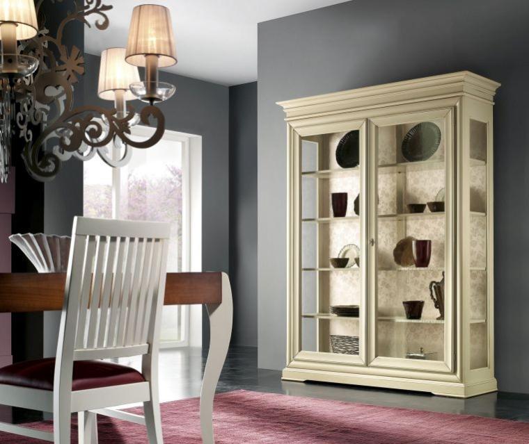 Mobile TV Shabby Chic In Legno Di Pioppo – Vicentini Arreda – Larghezza 160 Cm – Stile Country Francese – Colore Avorio