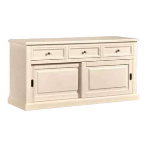 MOBILI 2G - VETRINA 2 PORTE SHABBY CHIC AZZURRO IN LEGNO L.145 x P.