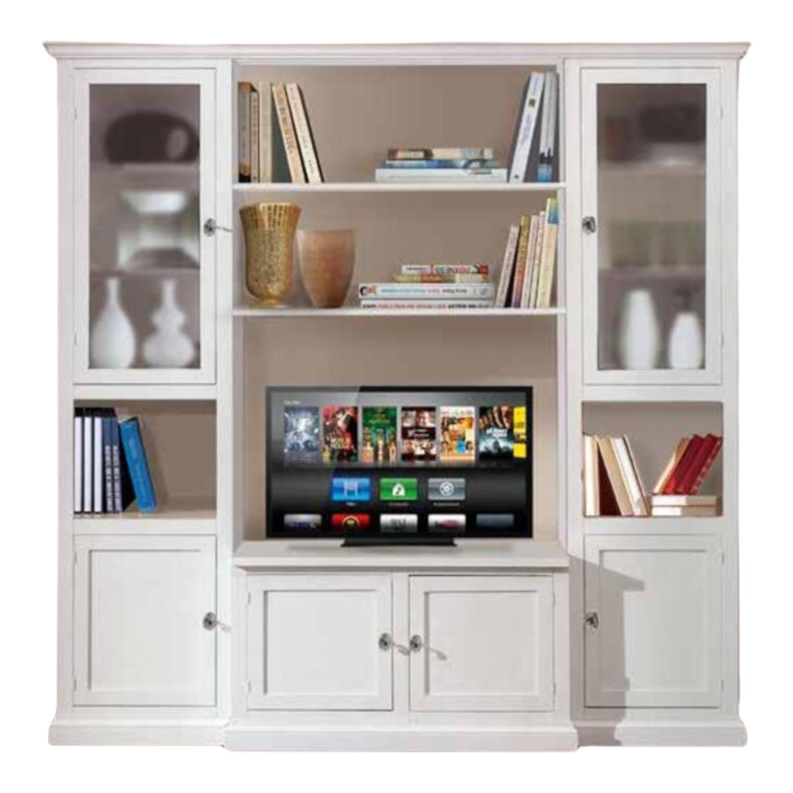 Moderna Parete Attrezzata In Laminato Materico Stile Design Living