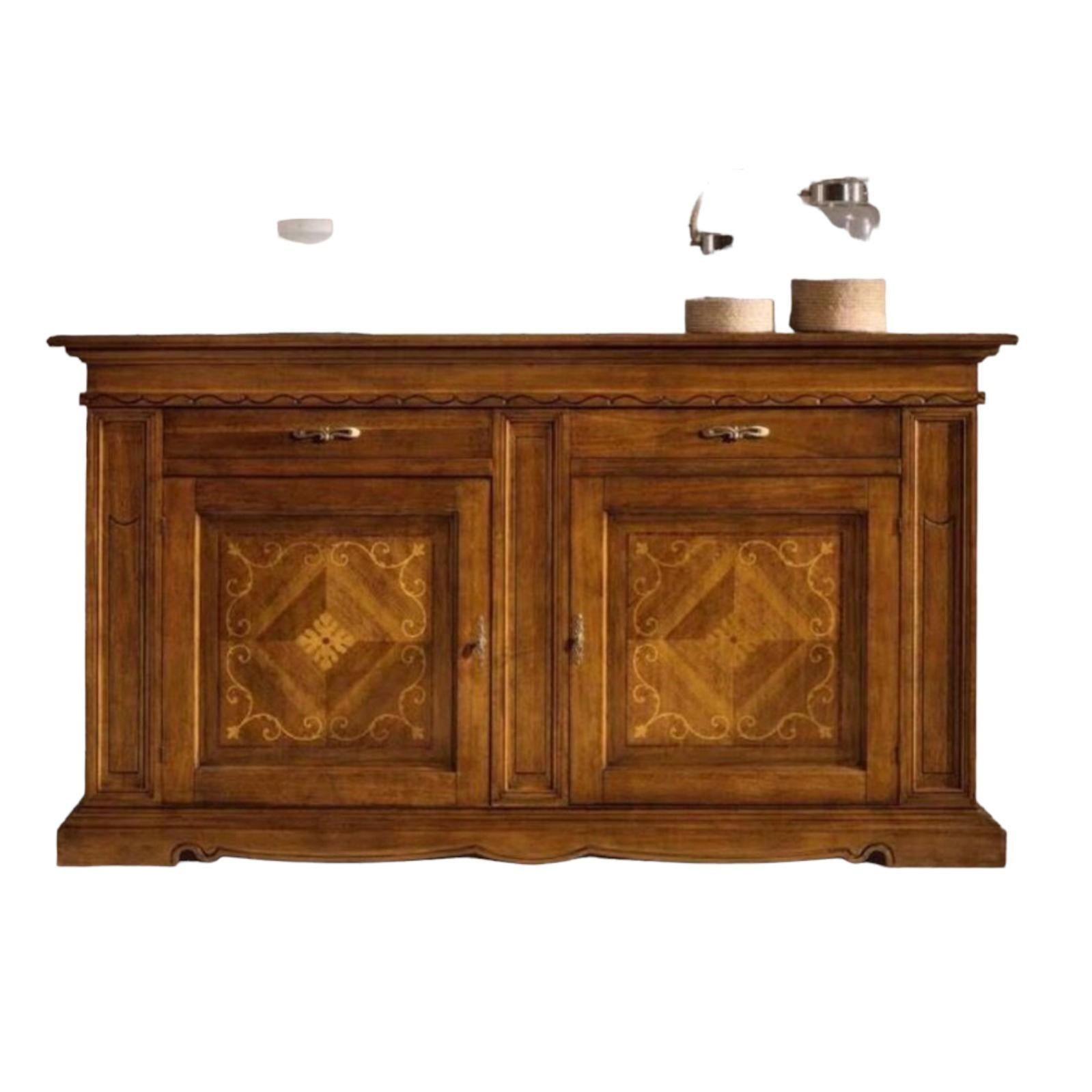 MOBILI 2G MADIA CREDENZA IN LEGNO 2 PORTE ARTE POVERA BASSANO L. 210