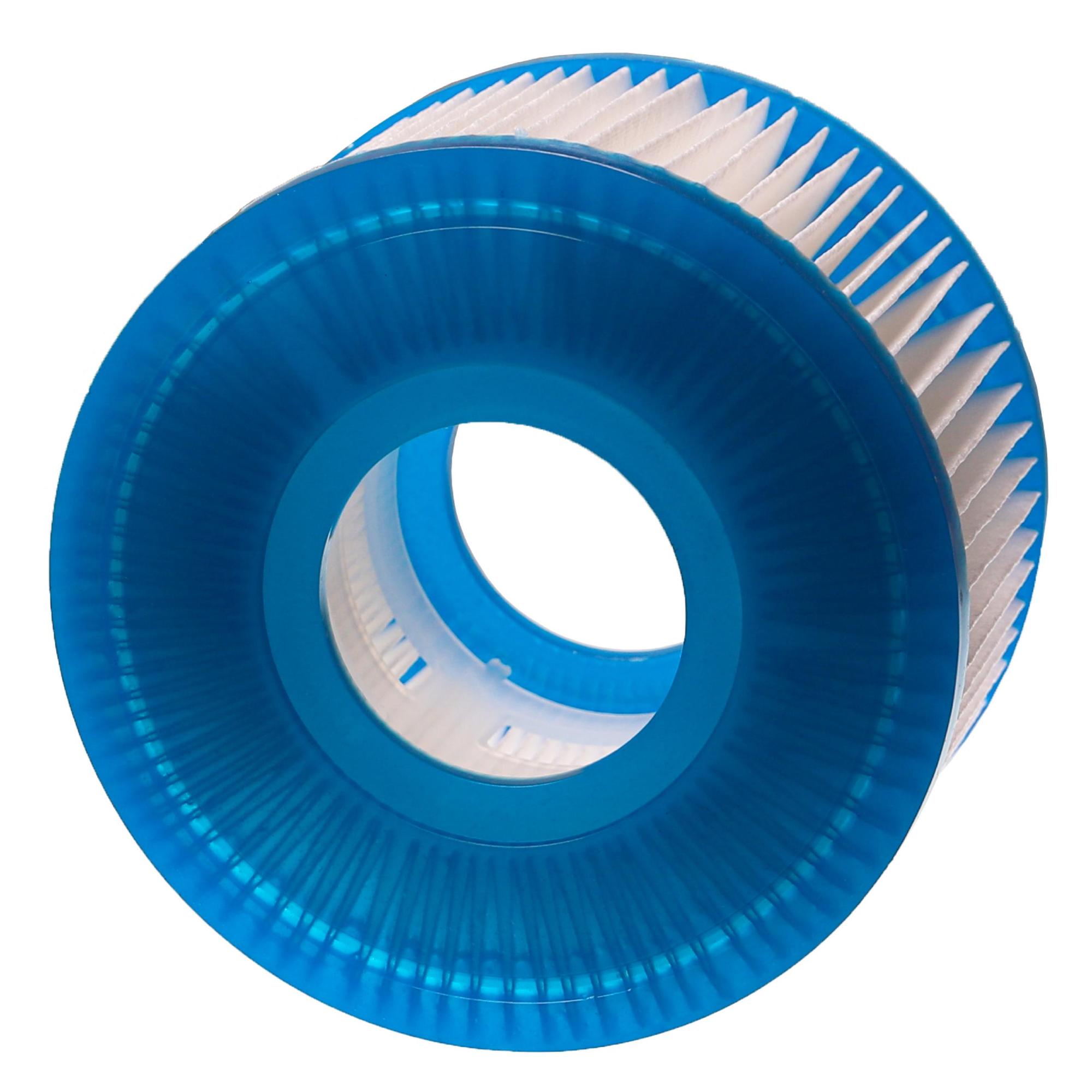 Vhbw Cartuccia Filtrante Per Piscina Arebos 24V 70W, Ricambio Blu/Bianco, Lavabile