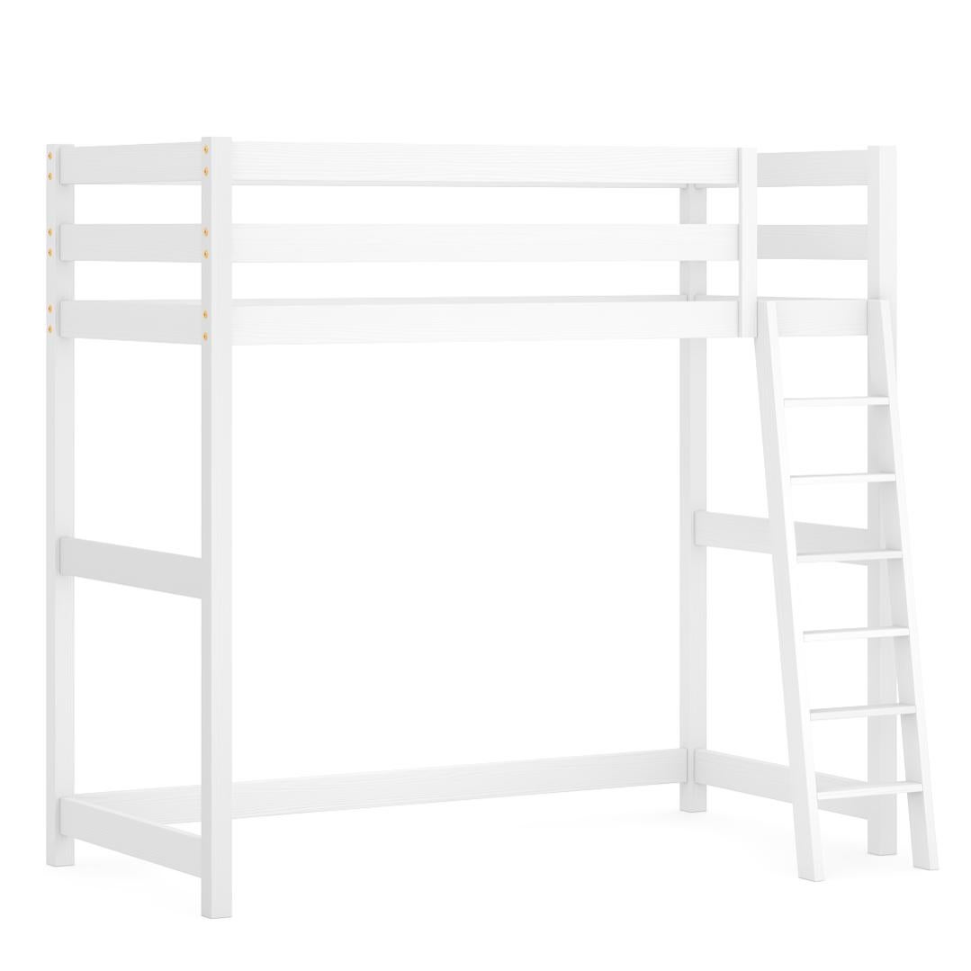 Lit Mezzanine 200x90cm Blanc Avec Matelas - Occasion Bon état