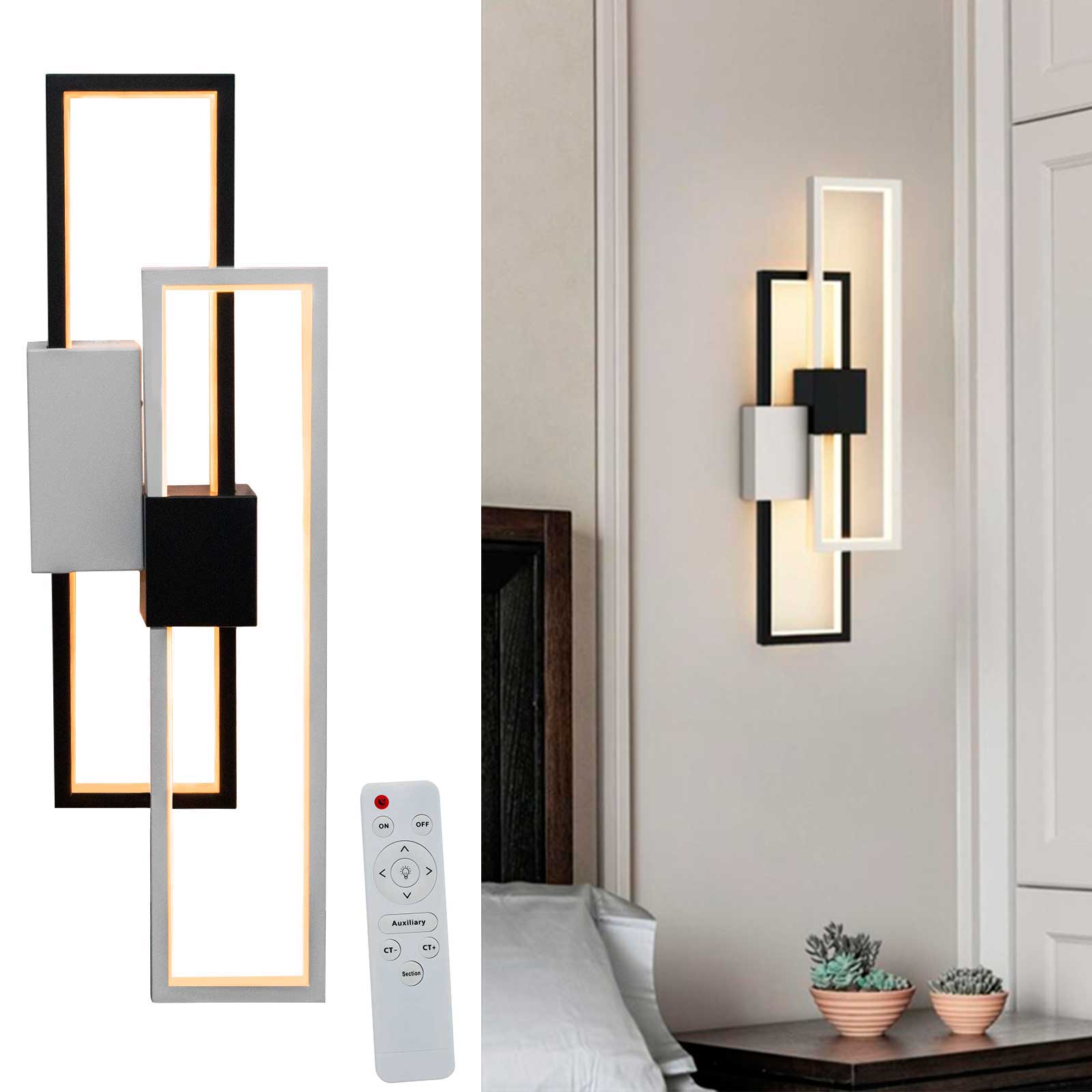 Lámpara de pared moderna y simple, apliques de pared rectangular para  interiores, lámpara LED de pared para el hogar, lámpara de pared para