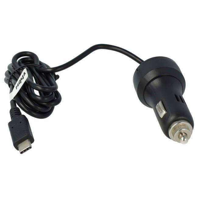 Vhbw Chargeur de voiture USB C adaptateur allume-cigare 12V 2,4 A pour  smartphone, téléphone, GPS, lecteur MP3, navigation, noir