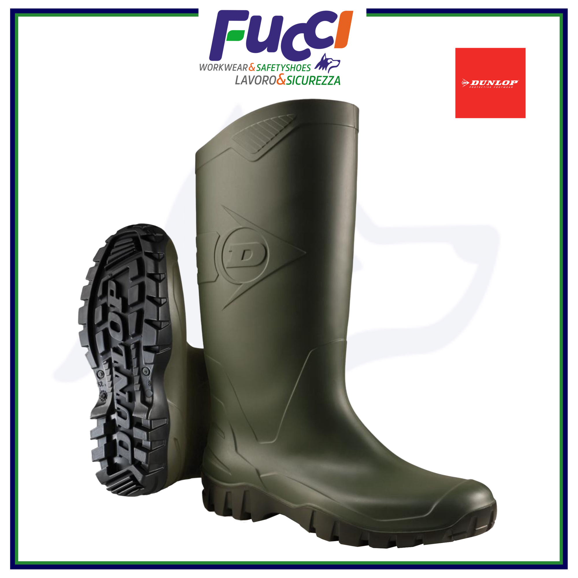 Bottes En Caoutchouc FOX OUTDOOR Unisex Adulte - Vert, Pour Travail, Pêche, Jardinage