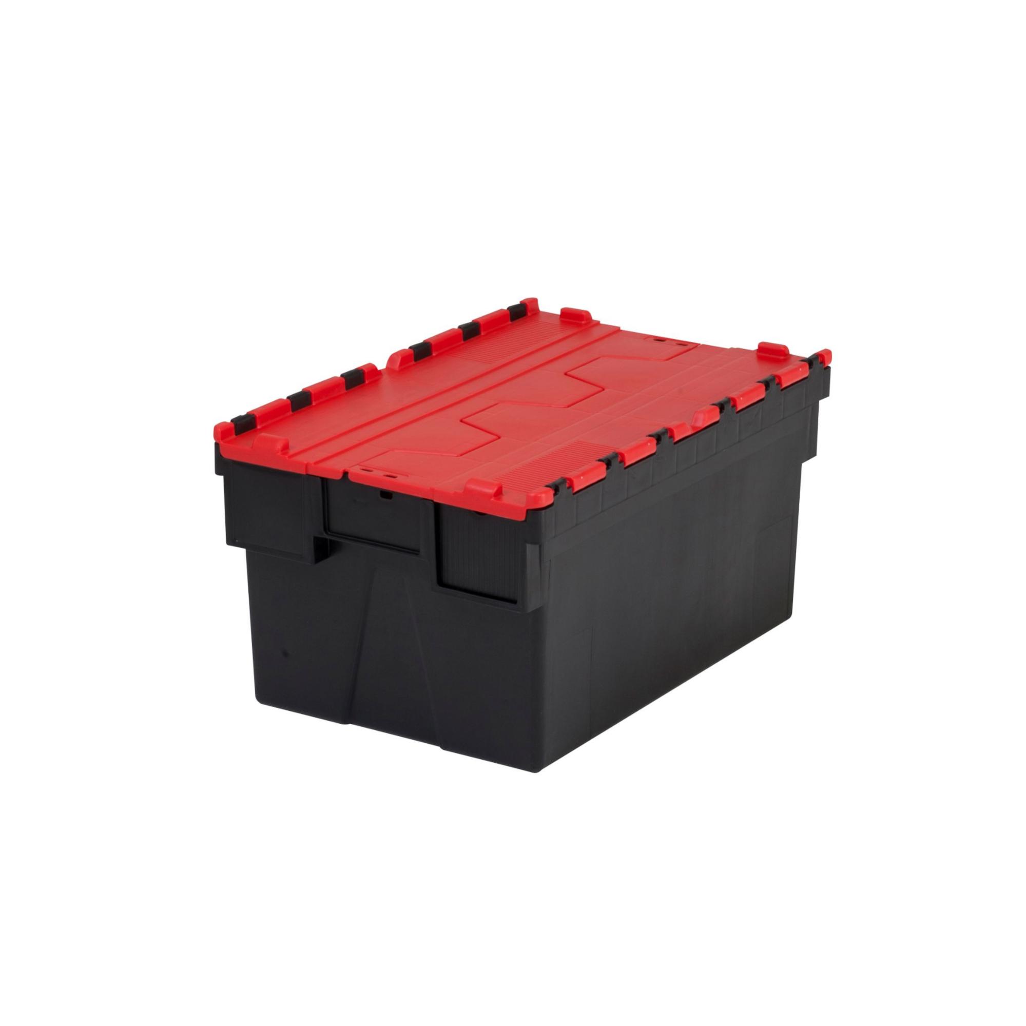 Scatole Impilabili 10 Pezzi Nere 29x20x15 Cm - Organizzatore Per Garage E Officina