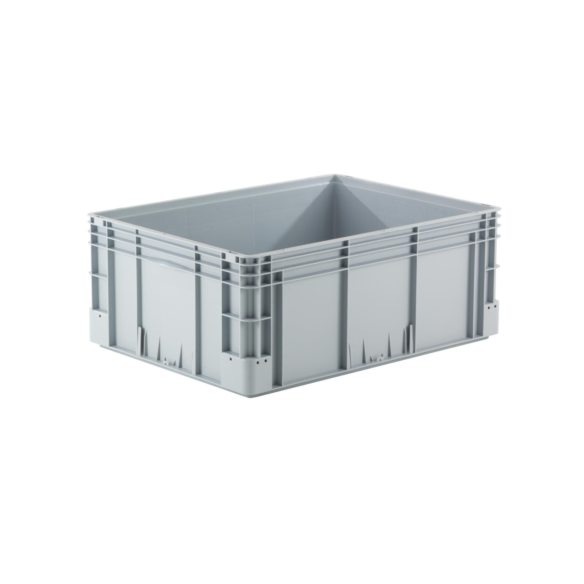 Bac Gerbable Provost 132L Gris – 80 X 60 X 32 Cm, Polypropylène Alimentaire – Pour Stockage Industriel, Manutention, Palettes Europe - 2