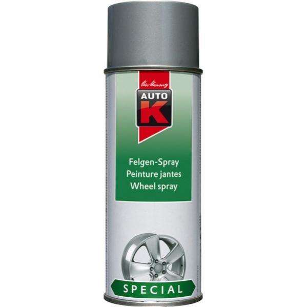 Bombe de peinture gris pour jantes voiture Auto K 400ml Leroy Merlin