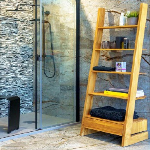 Scaletta in legno porta libri multiuso porta asciugamani da bagno - XLAB  Design