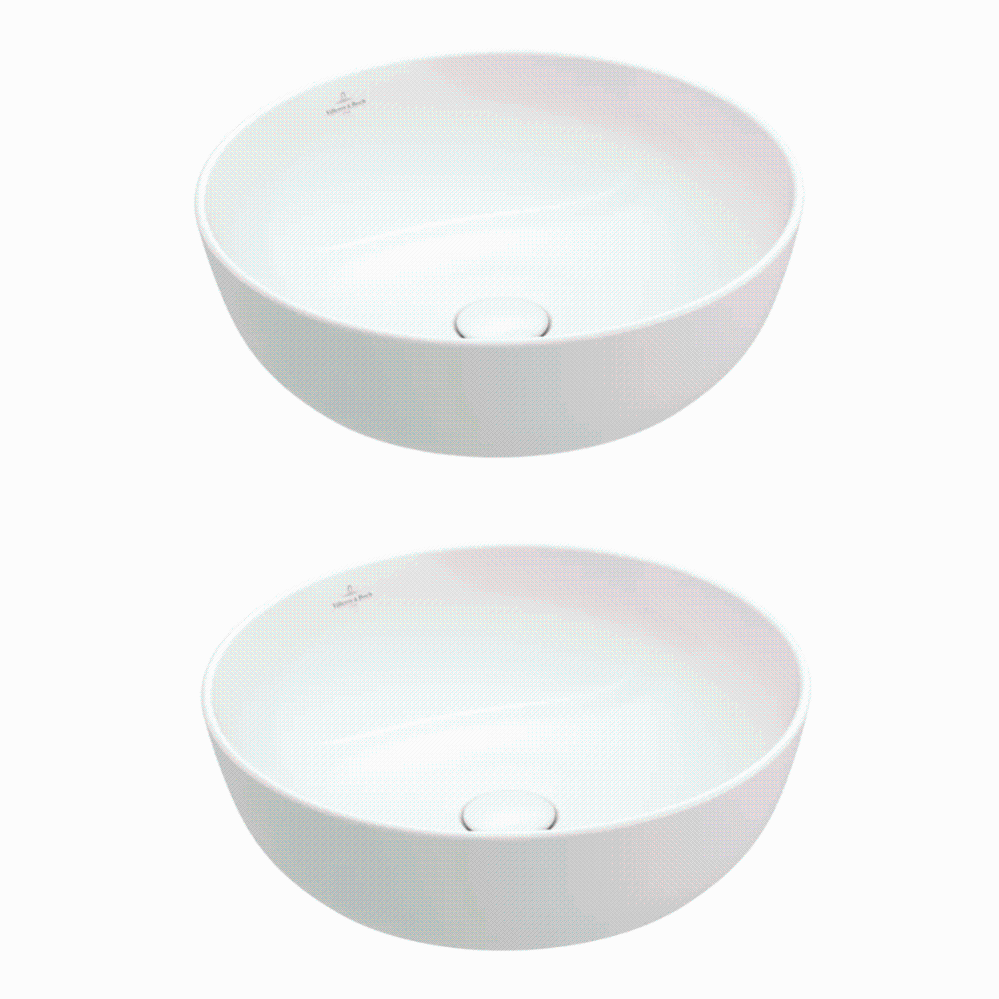 Vasque ronde a poser Villeroy et Boch Artis Blanc + Vasque ronde a