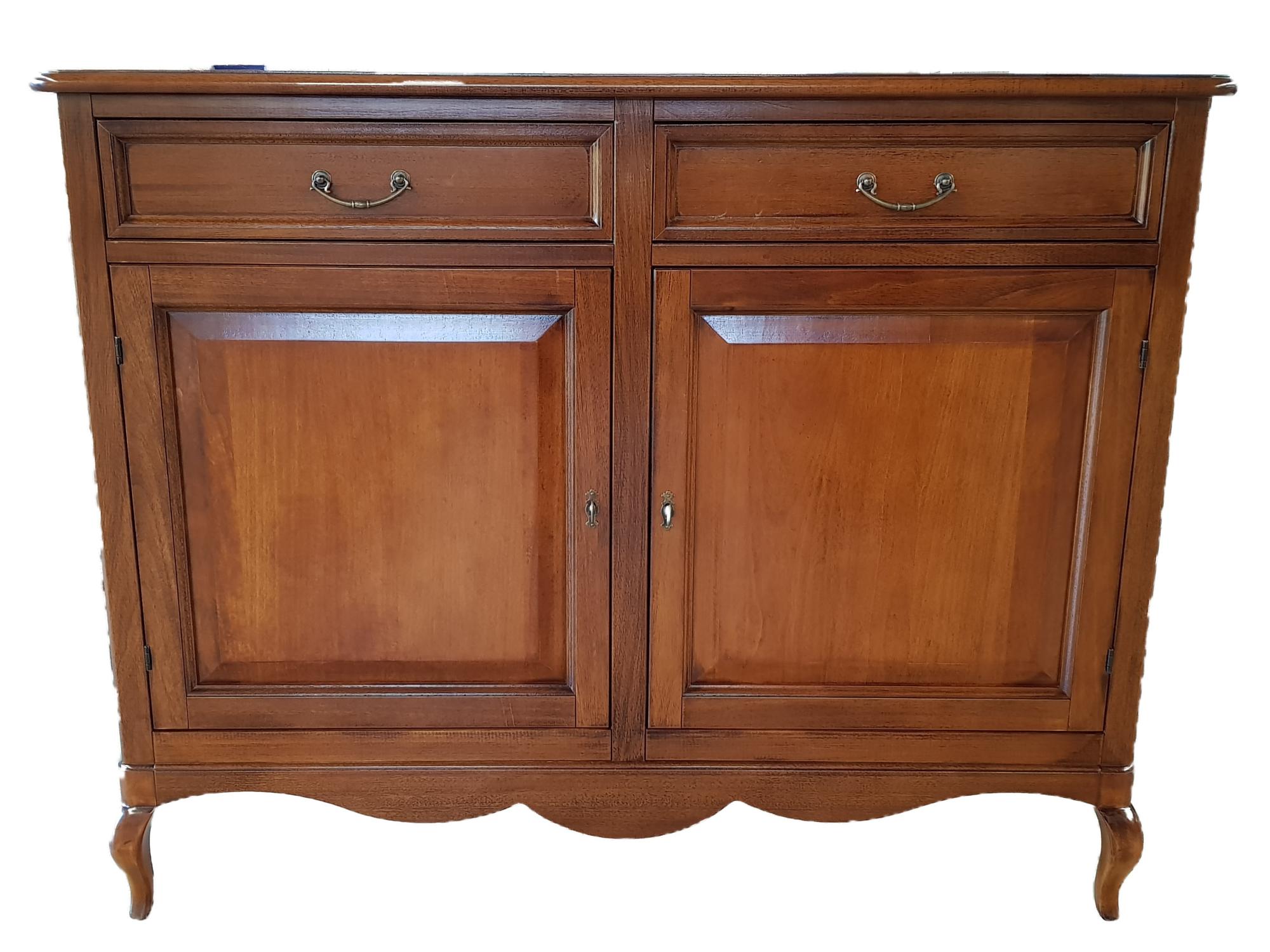 MOBILI 2G MADIA CREDENZA ARTE POVERA IN LEGNO 2 PORTE BASSANO L.145 P