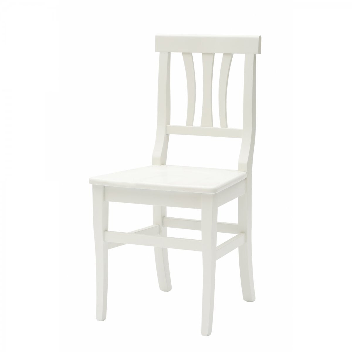 MOBILI 2G - SET 2 SEDIE SHABBY IN FAGGIO LACCATA BIANCA CON SEDUTA