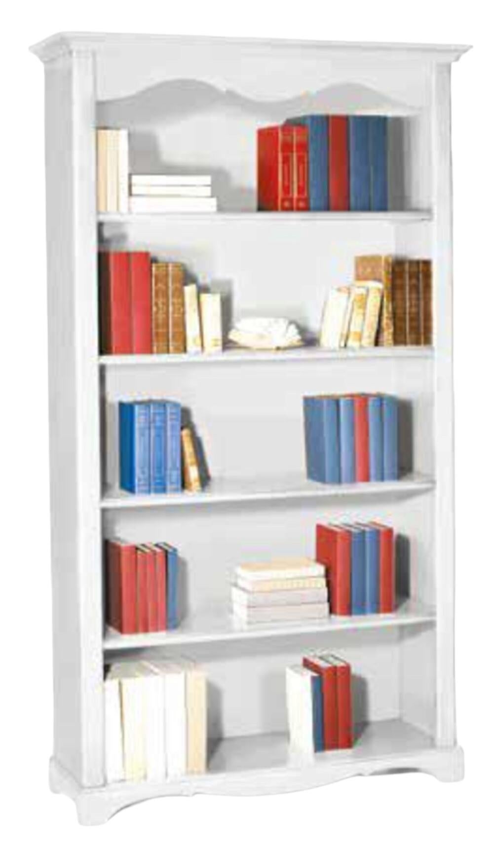 Libreria In Legno Con 5 Ripiani E 3 Scatole – Colore Naturale – Dimensioni 34,4x32x100,5 Cm
