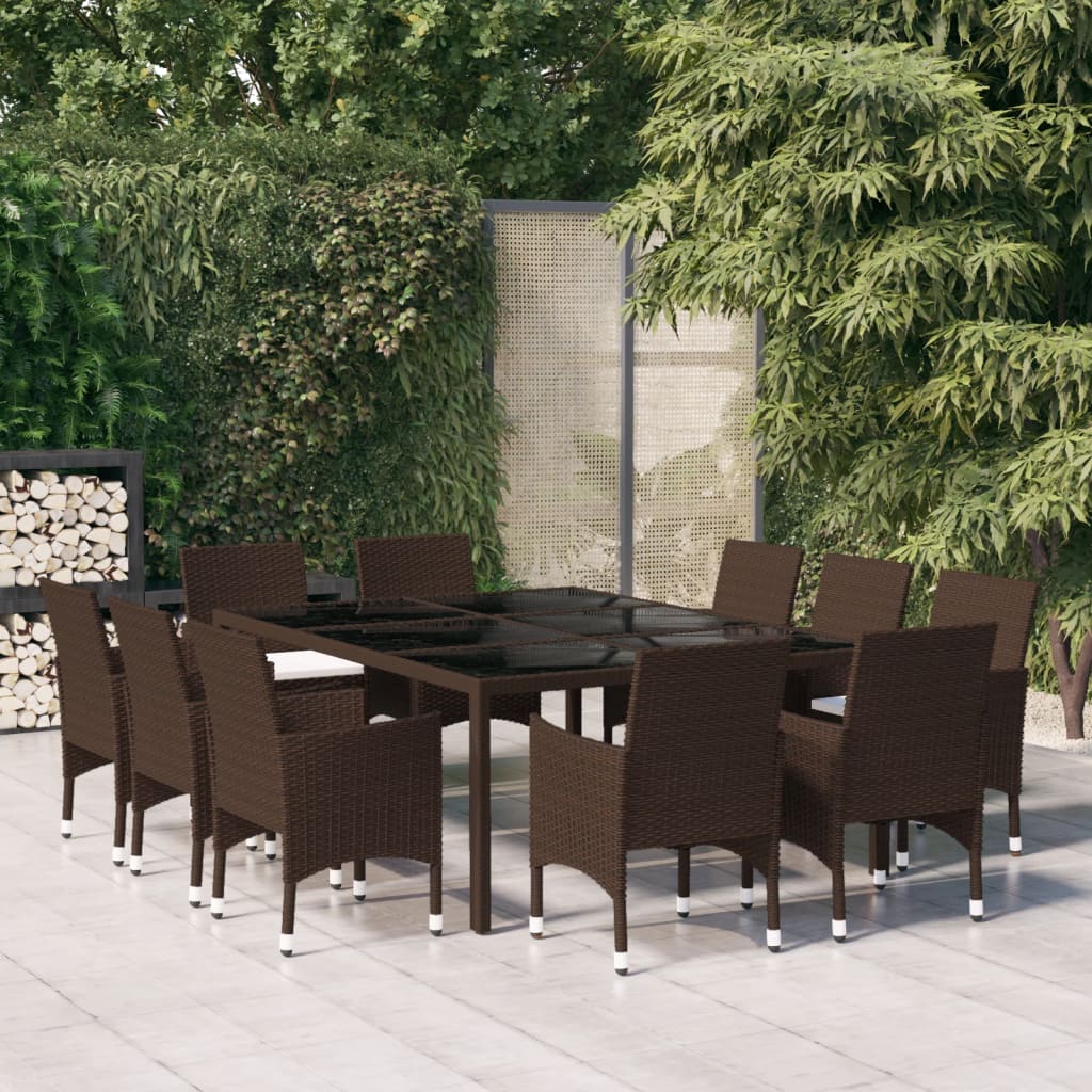 SET PRANZO GIARDINO PIEGHEVOLE POLYRATTAN 1 TAVOLO 2 SEDIE