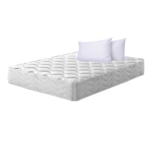 Rams - Funda de colchón con cremallera, color blanco, 105 x 190 cm