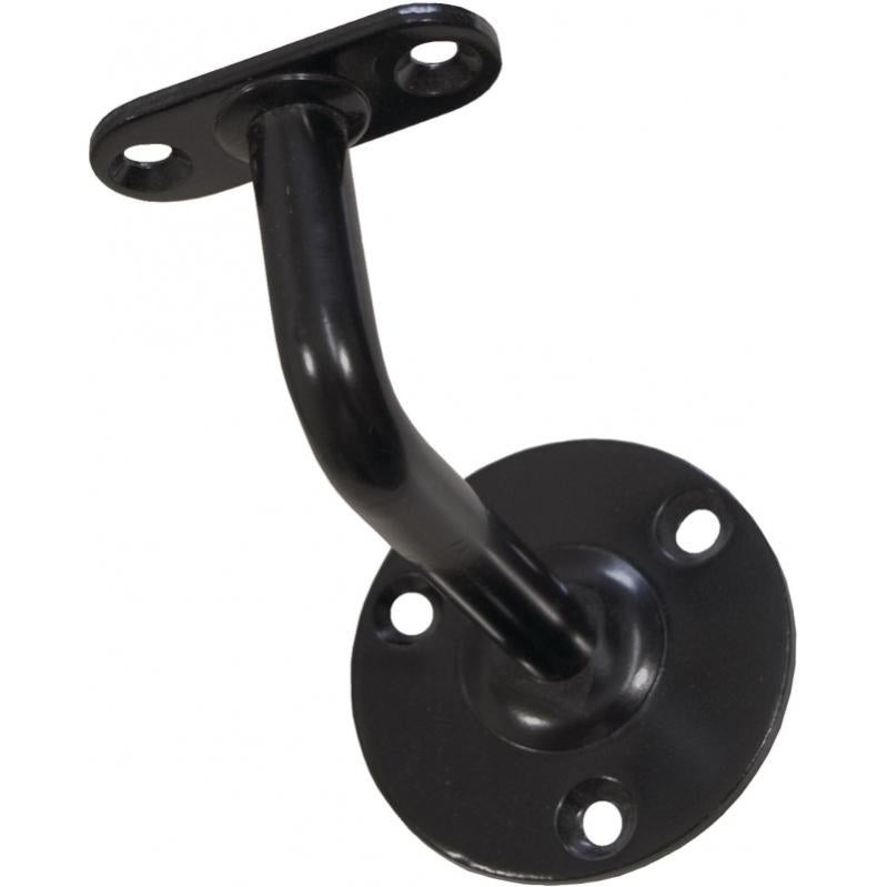 SUPPORT RAMPE COUDE FIXE NOIR | Leroy Merlin